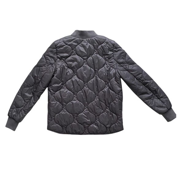 CLOSED Brand Womens Short Quilted Zip-Up Jacket Water Repellent Gray Size Small - Picture 5 of 8